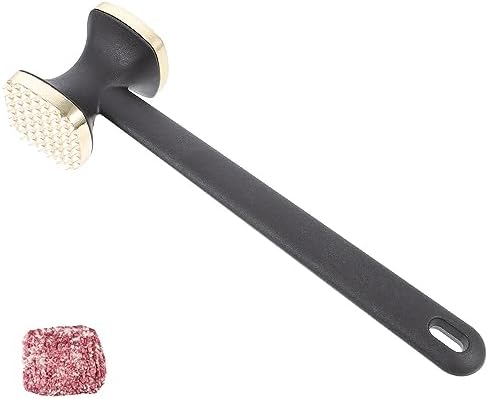 Hemoton Meat Tenderizer Tool Dual Sided Meat Mallet Tenderizer Meat Pounder Meat Hammer Meat Smasher for Tenderizing Steak Beef Chicken Fish and Poultry