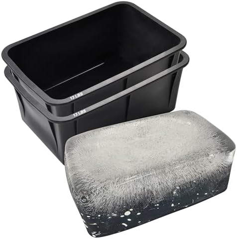 Gosmol Extra Large Ice Block Mold - 13lbs Giant Ice Cube Molds 2Pack