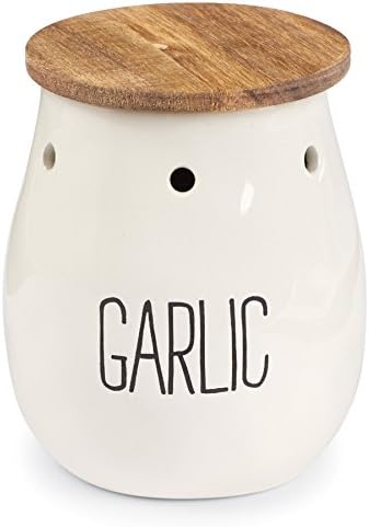Mud Pie Garlic Keepers (White)