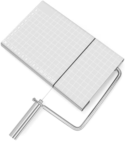 Stainless Steel Cheese Cutting Board With Wire Cheese Slicer Cutter