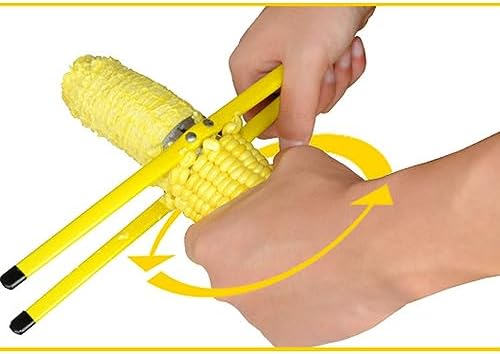 2 Pcs Household Stainless Steel Corn Peeler Stripper Thresher Corn Peeler for Corn on the Cob Corn Cob Stripper Corn Peeler for Kitchen Home