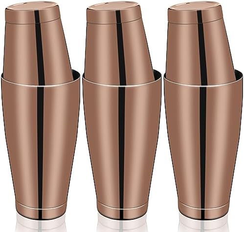 Sabary 6 Pcs Shakers Bartending Boston Cocktail Shaker, Bronze