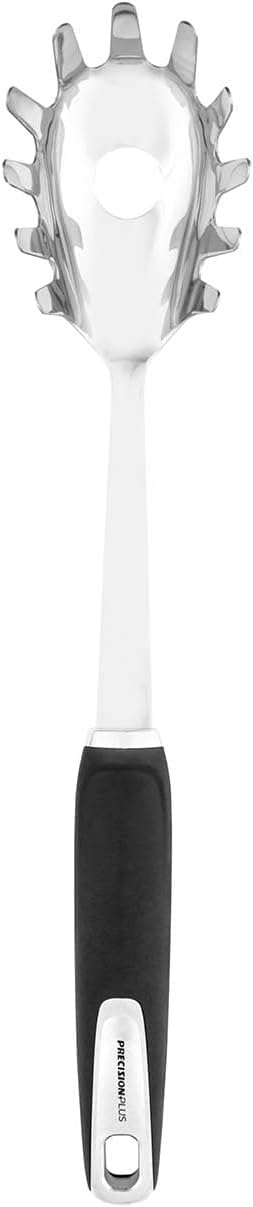 Tower T832225 Precision Plus Spaghetti/Pasta Server with Hanging Loop, Softtex Handle, Stainless Steel