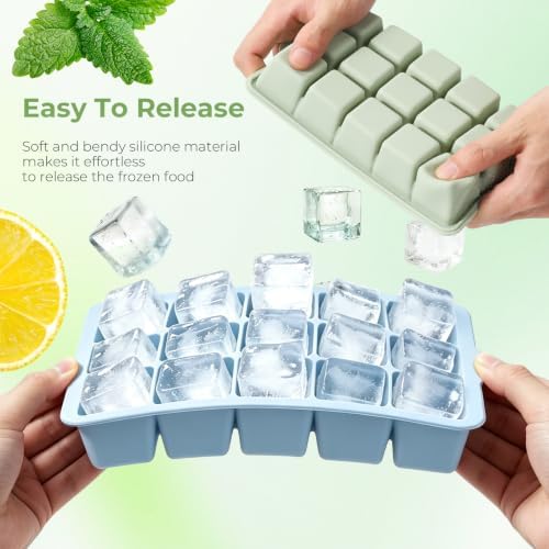 Silicone Ice Cube Trays With Lid
