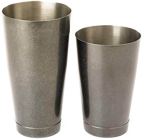 Barfly Cocktail Tin, Set (18 oz and 28 oz), Vintage Black