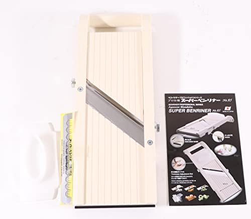 Benriner Super Slicer, with 4 Japanese Stainless Steel Blades, Beige