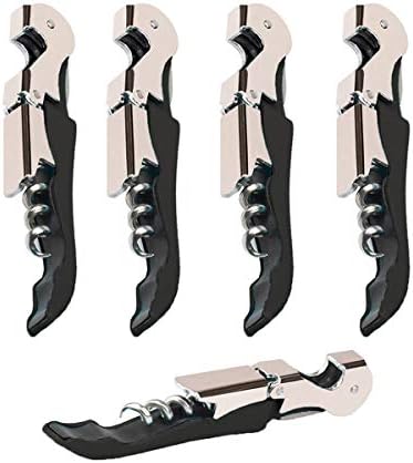Kit-Home Professional Waiter Corkscrew Wine Openers Set (4 PCS),Upgraded with Heavy Duty Stainless Steel Hinges Wine Key for Restaurant Waiters, Sommelier, Bartenders