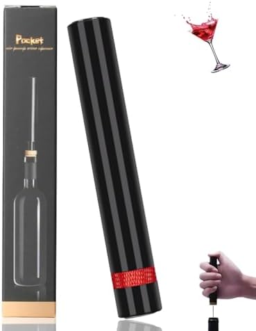 Aeropop Wine Opener, Aero pop Wine Opener, Travel Portable Pocket Air Pressure Pump Wine Openers, Needle Type Wines Bottle Openers for Home, Restaurant, Party (Red)