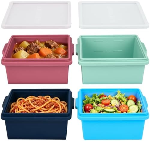 Silicone Soup Freezer Molds with Lids, 2 Cup Large Freezer Tray, 4 Pack