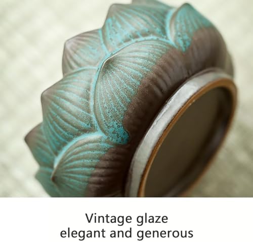 Flower Shape Garlic Keeper with Ventilated Lid Stylish Ceramic Garlic Holder, Garlic Jar for Organizing, Garlic Storage Container