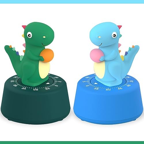 ELE DEPI 2pcs Cute Kitchen Timer for Kids,Mechanical Egg Timer for Cooking.