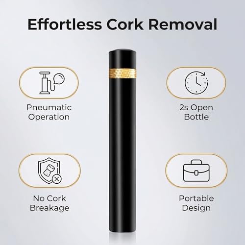 Wine Bottle Opener, Wine Opener 3pcs, Air Pressure Pump Bottle Opener, Portable Travel Pocket Design (3)