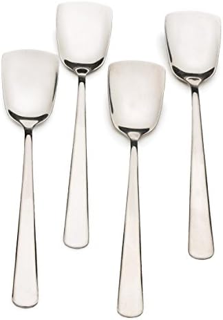 RSVP International Ice Cream Tool Collection, Dishwasher Safe, Large Handle, Spoons, 4 Piece