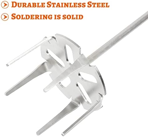 Pork Puller,Stainless Steel Meat Shredder Used with Standard Hand Drill for Beef,Chicken,Potato Masher and Tamale Meat (4 Inch)