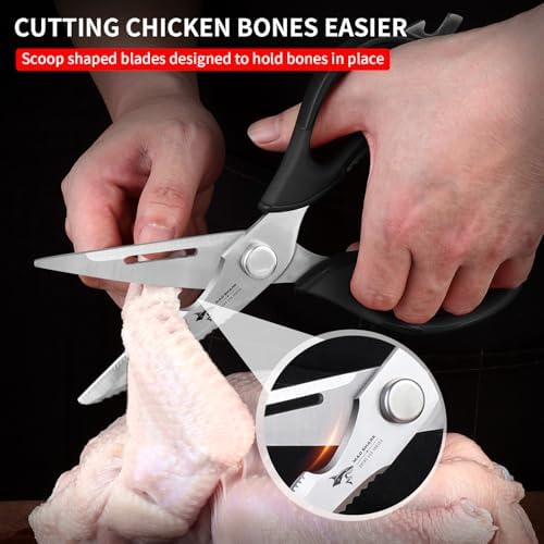 MAD SHARK Kitchen Scissors All Purpose Kitchen Shears Come Apart