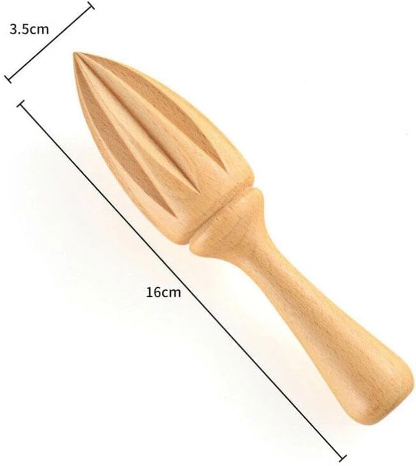 Wooden Citrus Reamer,Handheld Hand Citrus Lemon Juicer,Portable Fruit Squeezer,Kitchen Juicing Tool,Manual Orange Lemon Juice Reamer for Daily Home Bar Cafe Restaurant Use