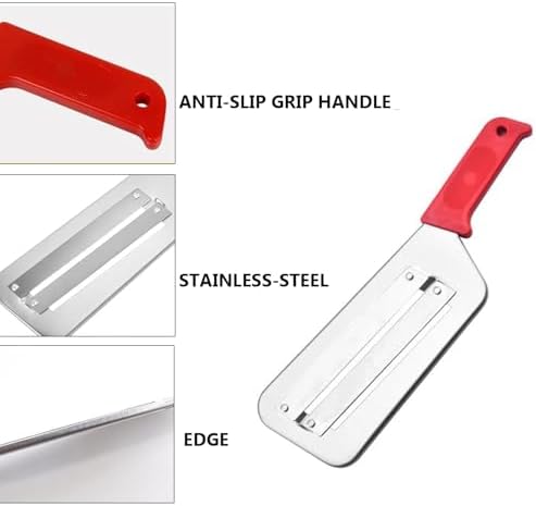 Cabbage Chopper Shredder Double-Layer Stainless Steel Antislip Handle Mandoline Slicer for Slicing Grater Vegetables Fruits Cheese