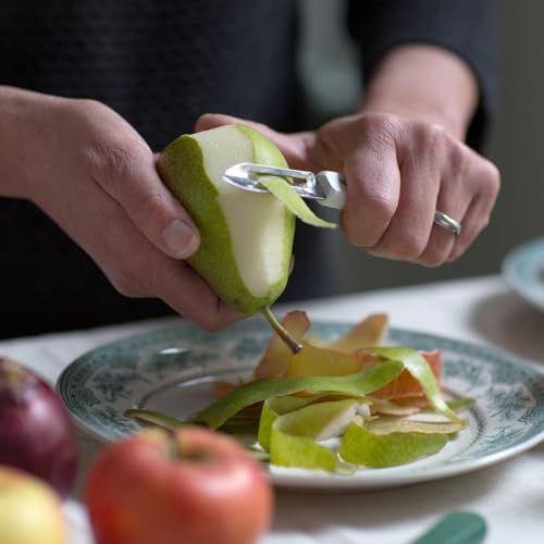 Opinel No. 115 Essential Stationary Peeler, Hornbeam Wood (Sage Green)