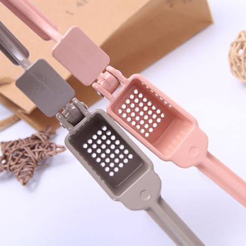 Multifunction Pink Alloy Garlic Press and Mincer Crusher with Peeling Function, Sturdy Kitchen Garlic Presser for Easy Crushing and Slicing, for Home Cooking and Food Preparation