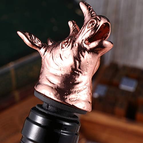 Cabilock Wine Pourer Creative Zinc Alloy Aerator Stopper for Parties Bars and Restaurants Rose Animal Design for Unique