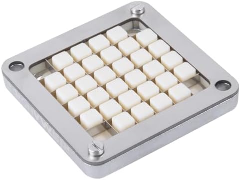 1/2" 1/4" 3/8" Multi-model universal Stainless Steel Replacement Chopper Blade & Pusher Block Set For Commercial Vegetable Cutter Dicer Strip Interchangeable Blade (1/2 inch)