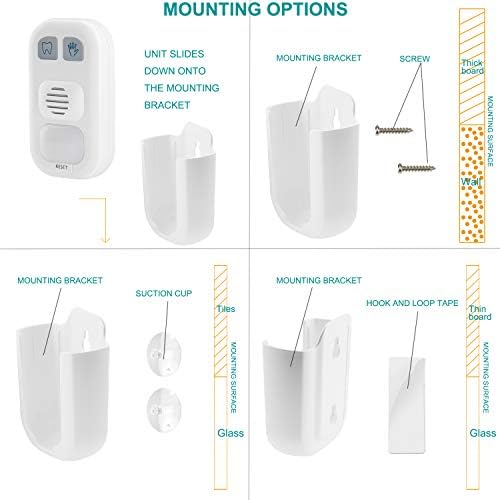 HONWELL Musical Timer for Kids Battery Powered, 2 Minute Toothbrush Timer and 20 Seconds Bathroom Hand Wash Timers with LED Color Light, 3 Volume Options Musical Timers for Children Training Coach