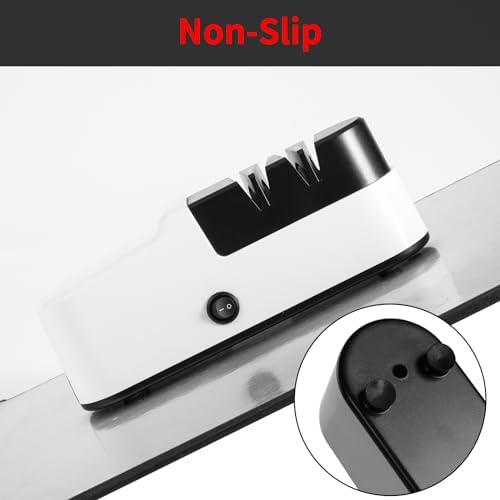 Electric Knife Sharpener for Kitchen Knives, Automatic Knife Sharpener Sharpening & Polishing, Electric Sharpeners Knife Tool Helps Repair, Restore, Polish Blades