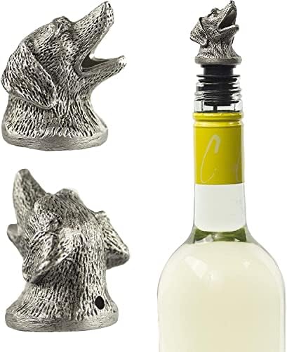 TXOKO Premium Stainless Steel Wine Pourer, Aerator and Decanter - Pour Spout for Red, White and Rose Wine, Liquor and Olive Oil! Gift Box Packaging includes extra stopper.