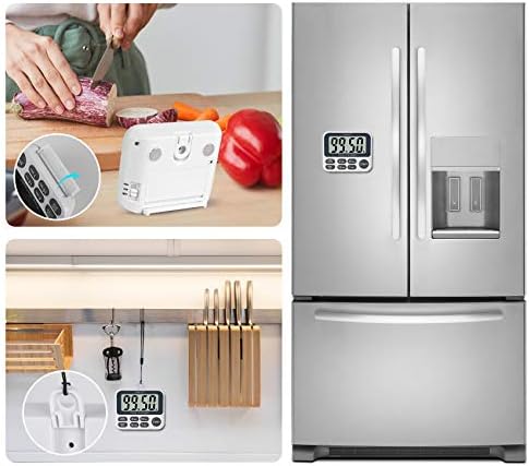 XREXS Digital Kitchen Timer, Magnetic Countdown Up Cooking Timer