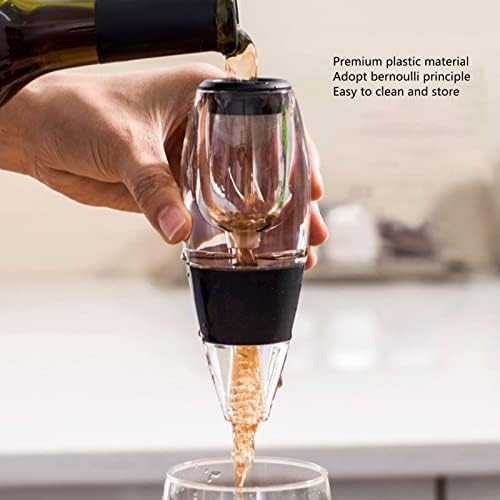 Wine Aerator, Plastic Principle, Mesh Filter, Transparent Body, Wine Lover, for Family and Friends