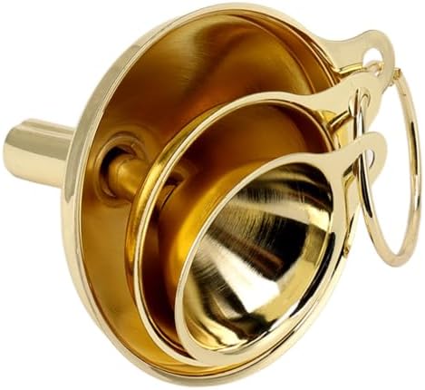 Stainless Steel Funnel Set, 3-Piece Narrow Spout Handles