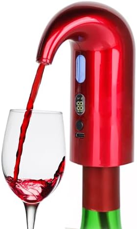 Electric Wine Aerator Pourer,Portable One-Touch Wine Decanter With TYPE C