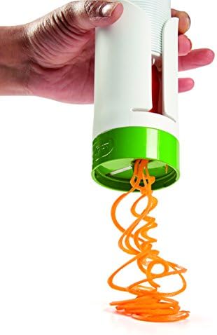 Zyliss Spiralizer - Vegetable Spiralizer & Slicer - Kitchen Tool & Gadget for Cooking - Manual Vegetable Slicer - Dishwasher Safe - White/Green
