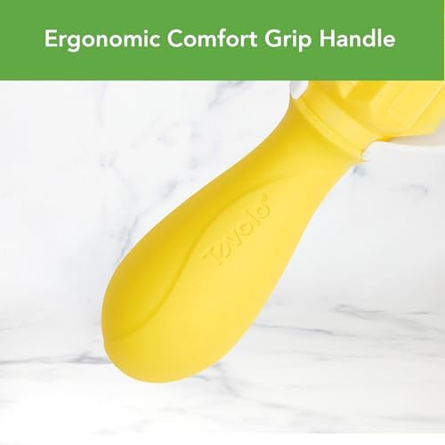 Tovolo Citrus Reamer Juicer with Seed Catcher Manual Fruit Juicer for Lemons Limes Oranges Tangerines Pomegranates, Dishwasher Safe BPA Free Plastic Handheld Fruit Juice Citrus Reamer Kitchen Tool