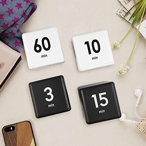Feilifan Cube Timer, Focus Study Timer, 1-3-5-10 Minutes Time Management
