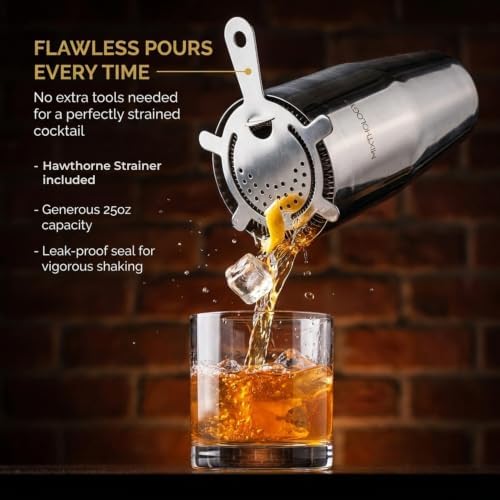Mixology Bartender kit | 31 Piece Professional Bartender Set by Mixthology - bar Tools, Accessories, and bar Sets for The Home by Bartenders. Gift The Perfect Cocktail Shaker