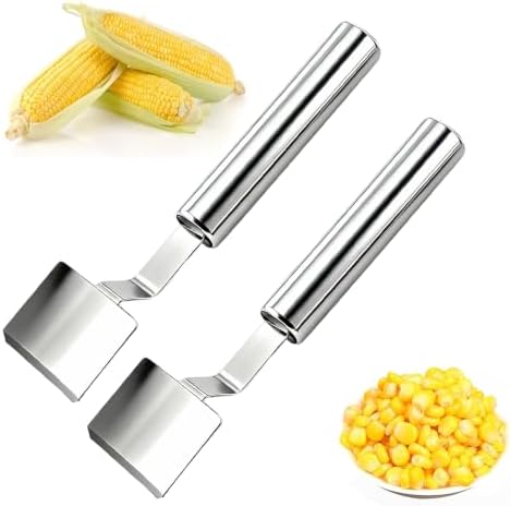 Corn Peeler Corn Peeler for Corn on The Cob, 2026 Stainless Steel Handle Corn Cob Stripper, Efficient Corn Cob Stripper Cutter Remover Kitchen Indoor, Kitchen Gadget for Home, 2PCS