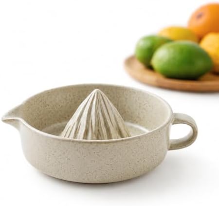 Ceramic Lemon Juicer Manual Hand Juicer Orange Squeezer Bowl with Handle