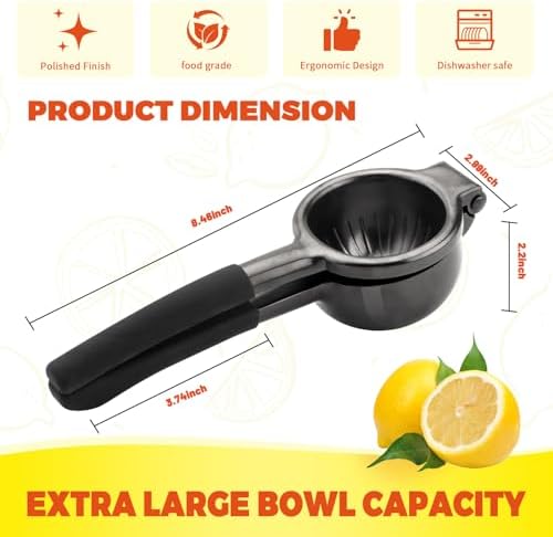 SHIKORI Lemon Squeezer,304 Stainless Steel Citrus Press Juicer