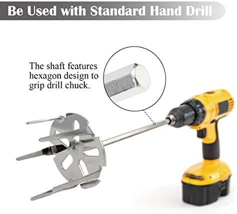 Pork Puller Drill Attachment 304 Stainless Steel Meat Shredder Used with Standard Hand Drill for BBQ