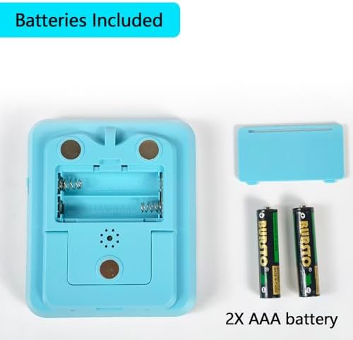 Dual Digital Timer for Kitchen Cooking, 3 Channels Count Down/Up Triple Timer for Kids, Presets Memort Large Display & Magnetic Back Adjustable Alarm Volume, Suit for Kids Teachers Studying, Blue