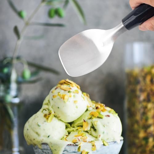 4 Pack Ice Cream Spade Heavy Duty - Stainless Steel Flat Ice Cream Scoop, Scooper for Hard or Creamy Dessert Spade Butter Cutter