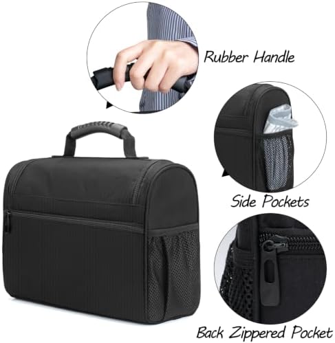 CURMIO Bartender Kits Bag, Portable Travel Case for Bar Tools Set, Black
