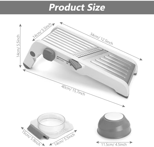 Mandoline Slicer for Kitchen, Adjustable Vegetable Potato Slicer