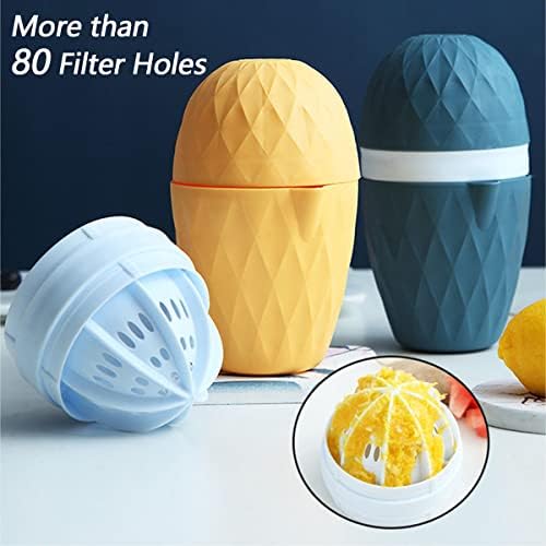Citrus Juicer Lemon Squeezer, Manual Hand Orange Juicer Squeezer, Fruit Press for Orange, Lemon, Citrus, Grape Juice(Yellow)