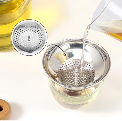 Set of 2 Canning Funnels with Wide Mouth - Stainless Steel Large/Small Kitchen Funnel Strainer - Use This to Fill Bottles with jam Oil Spice Compatible with Mason Jar