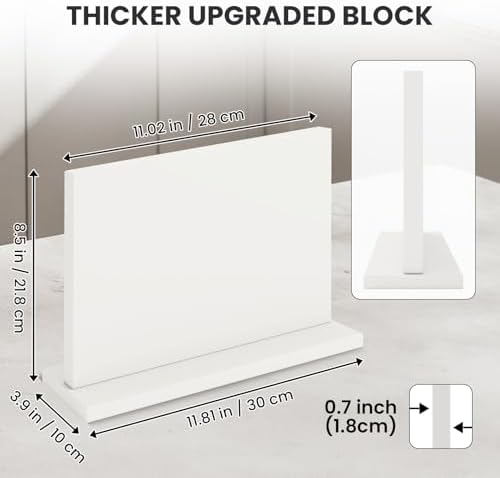 THMINS White Magnetic Knife Holder, Double-Sided Magnetic Knife Block