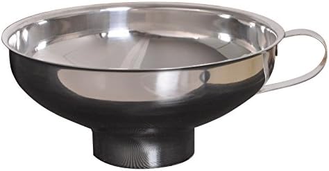 Wide-Mouth Canning Funnel With Handle For Mason Jar,Stainless Steel Kitchen Funnel For Regular and Wide Mouth Jars