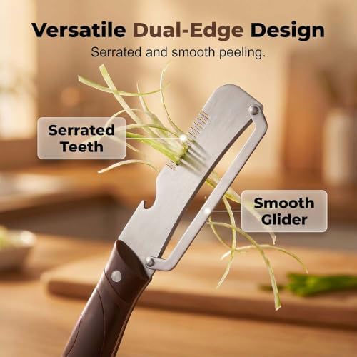 Multi-Functional Vegetable Peelers for Kitchen, 2026 New Handheld Peeler, Ultra-Sharp Stainless Steel Blade with Bottle Opener, For Potato, Pumpkin, Veggie or Fruits Peeler (2PC)