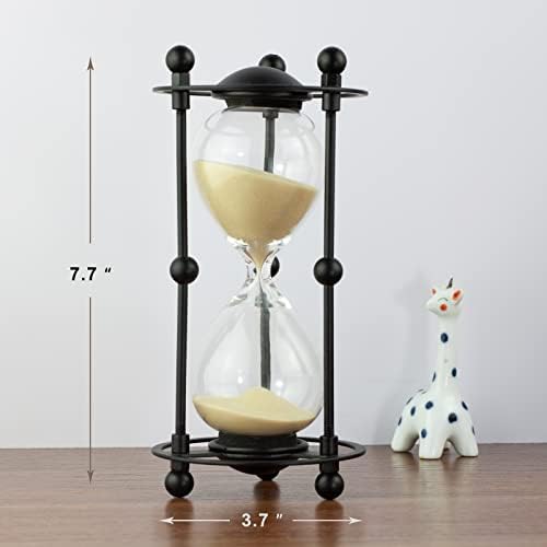 15 Minute Sand Timer, Decorative Hourglass with Apricot Sand